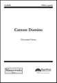 Cantate Domino SATB choral sheet music cover